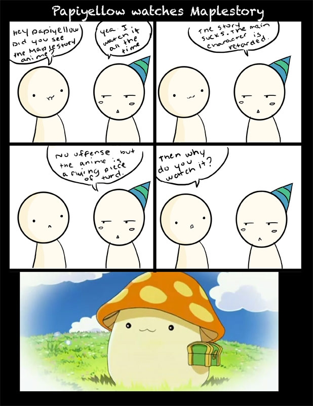 Papiyellow watches Maplestory
