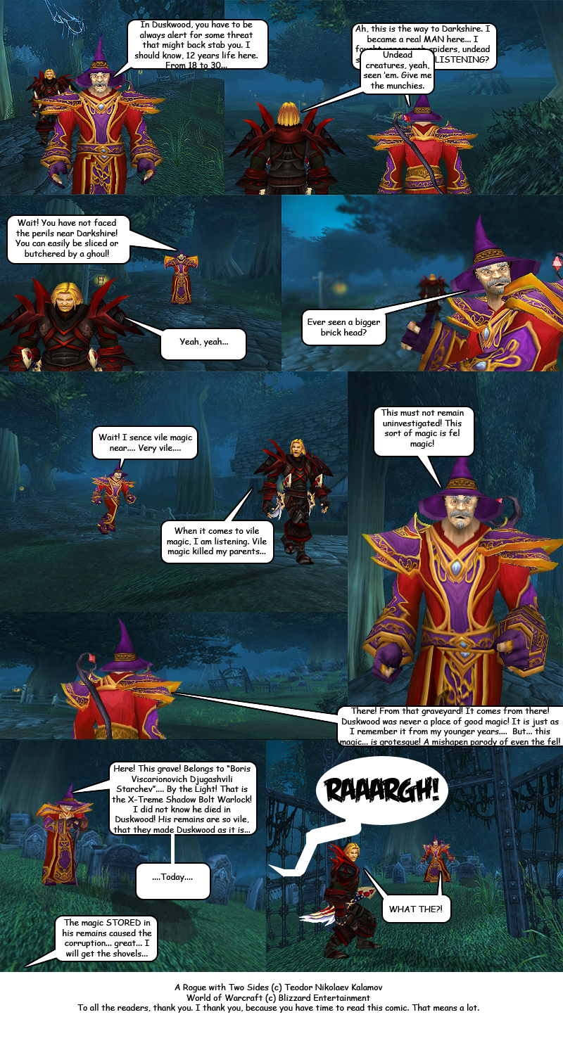 Page 46 - A bit of chatting does not hurt ye olde mage. Och, aye!