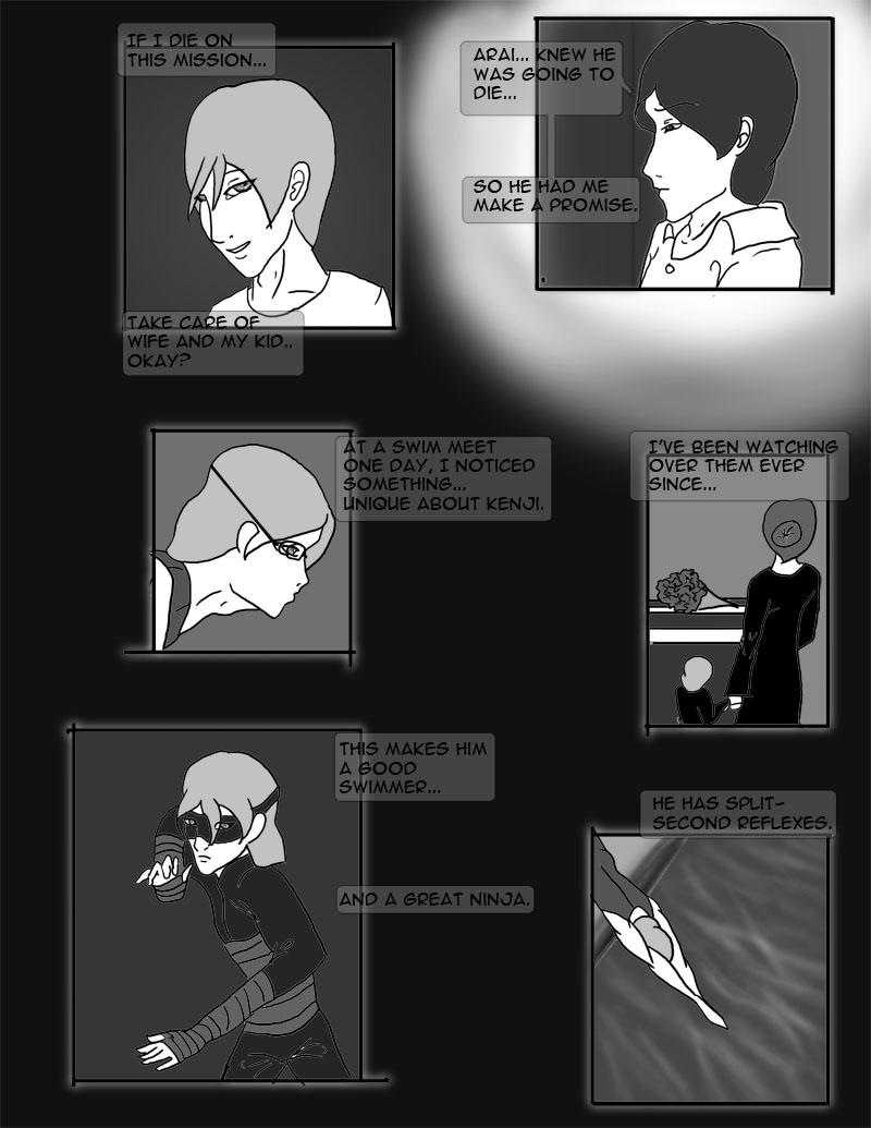 Chapter 2 Page 4: "Kenji I am your father."