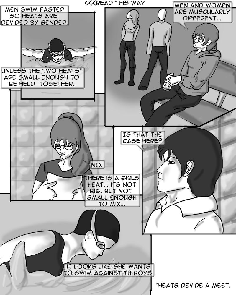 Chapter 4 Page 8: "The difference between girls and boys."