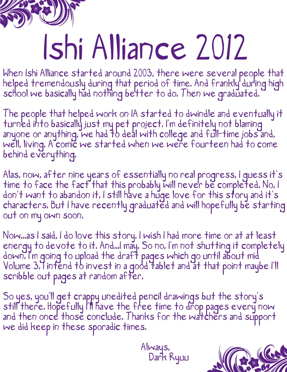 Ishi Alliance 2012