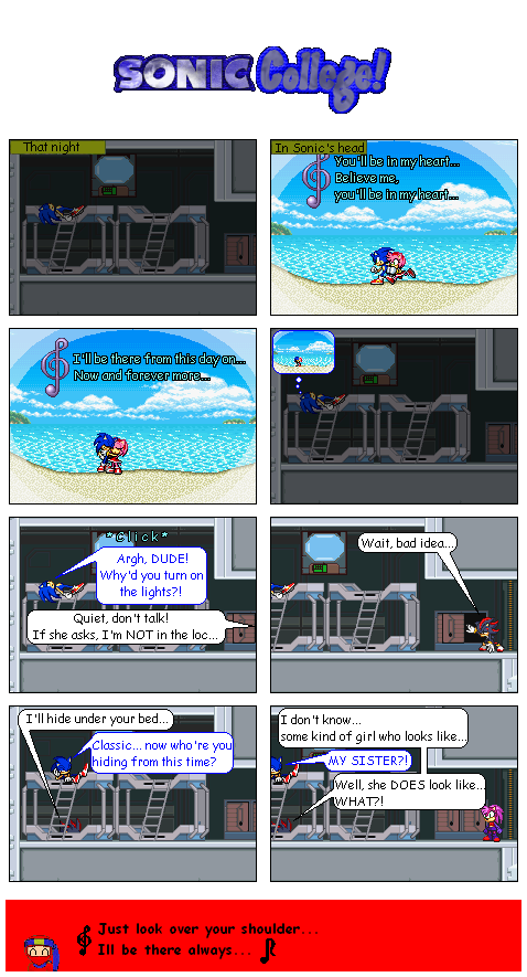 Page 10: Sonic's dream / Hello, sis...