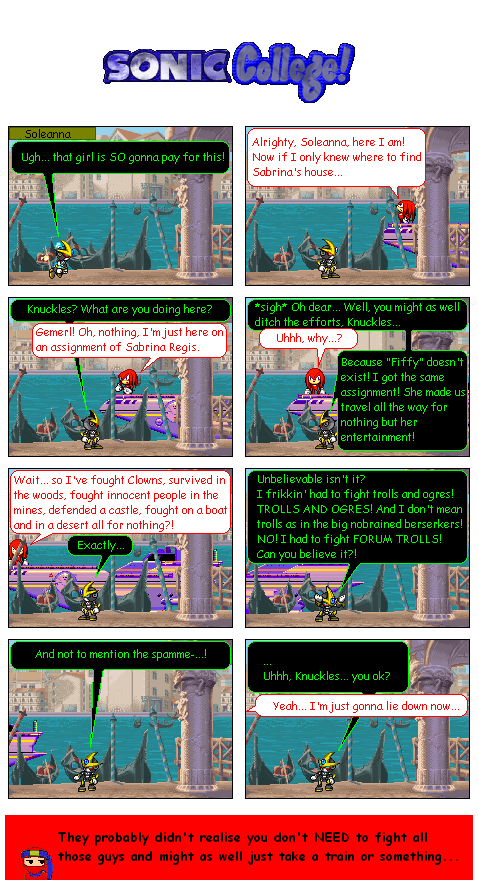 Page 112: The end of Knuckles' Adventure