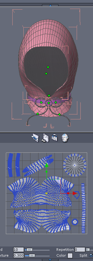 Alexis Hood 100 pct done Texture mapping begins