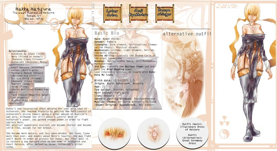 M.F.R Character Page Update: The Great Funerals of Hatsura, Hakka Hatsura