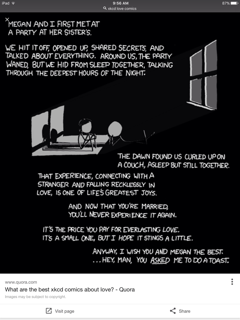 I met her at... XKCD