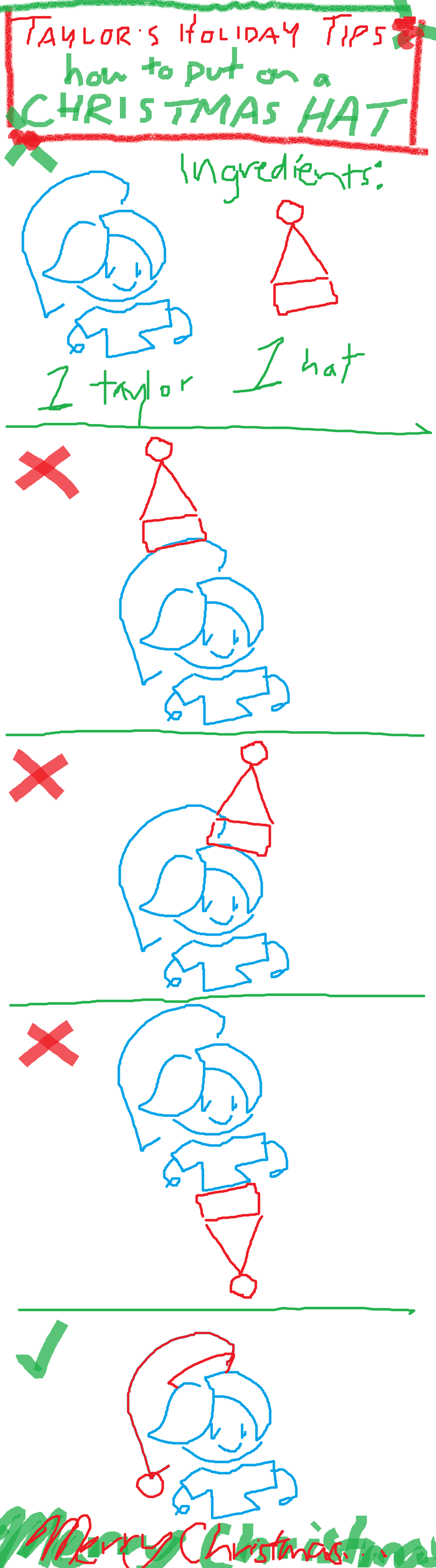 taylor holiday tips: how to put on a christmas hat