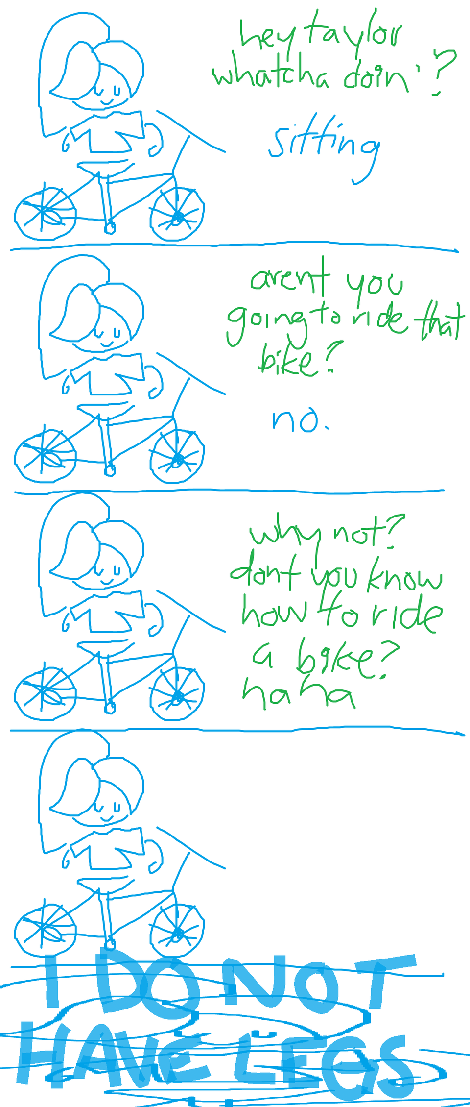 i cant ride a bike