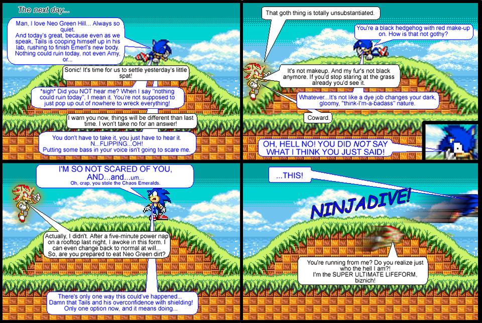 Comic 8: Sonic, Part-Time Ninja