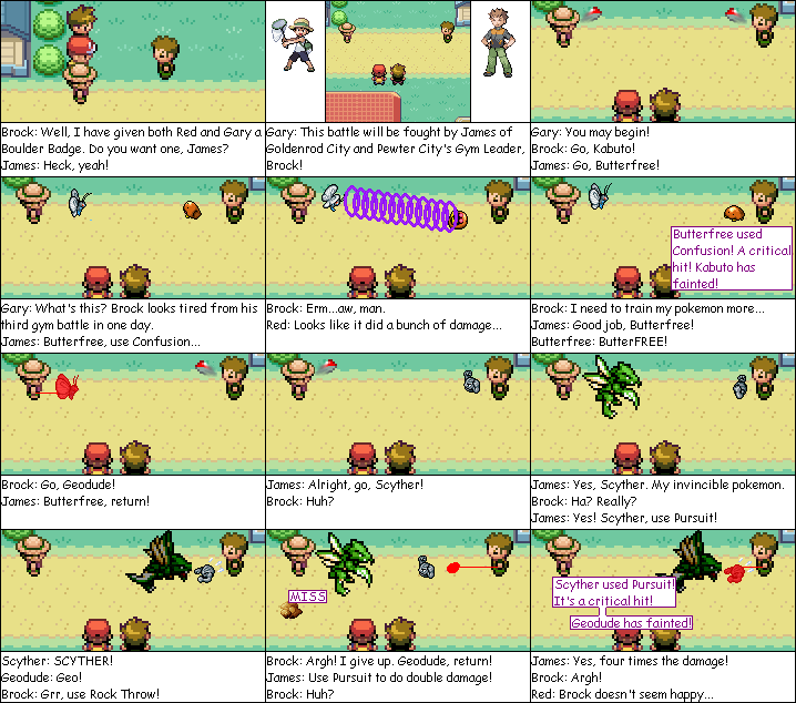 #36: James VS Brock, Part 1 (OMG still not revamped!)