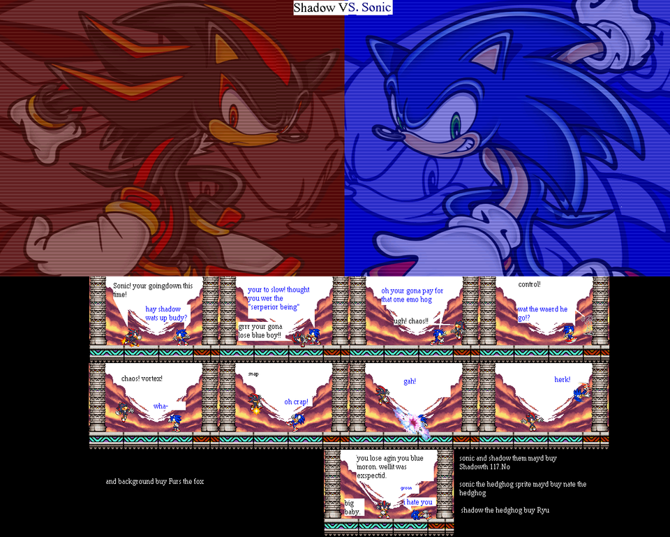 Shadow VS. Sonic