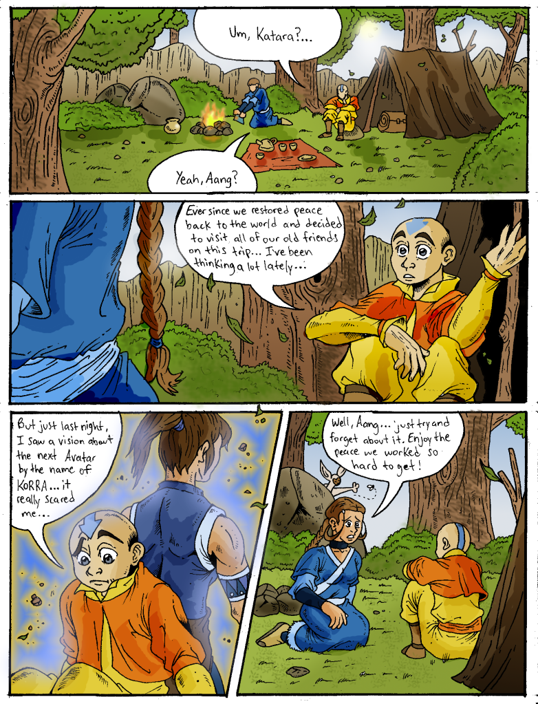 Avatar: The Lateral Tale of Aang Page one