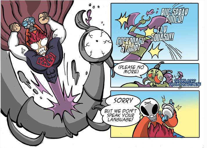mega summer crossover event.- squash the bug.