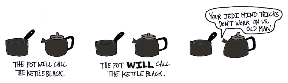 the pot and the kettle