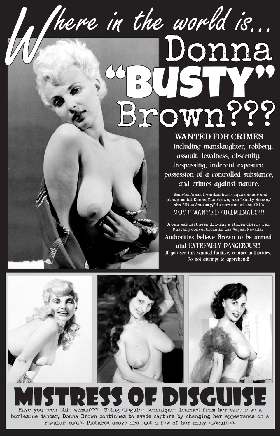 Where in the World is Donna "Busty" Brown???