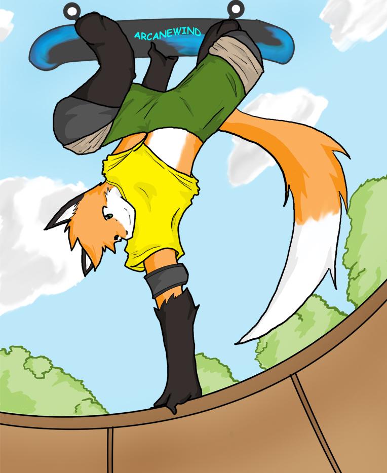 Arcanic: Guardian Bells Art 02:  Sk8ter Fox