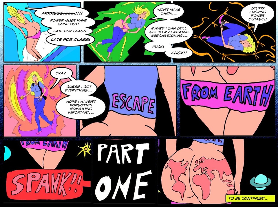 #46b Escape From Earth Spank Part One