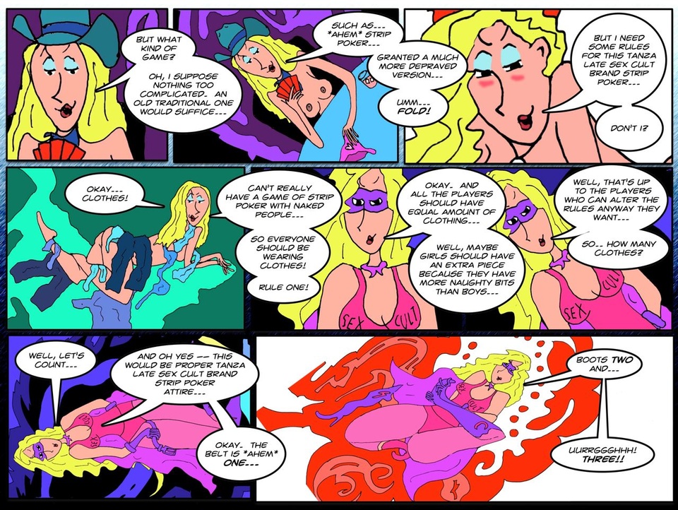 #57b Tanza Late Sex Cult Brand Strip Poker Part One
