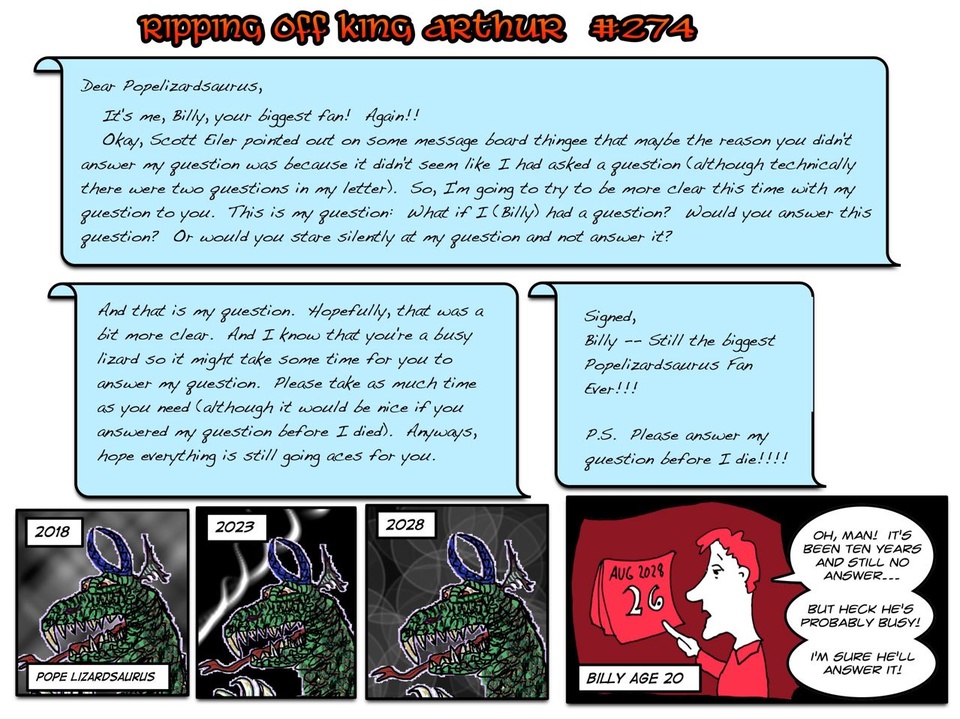 #274a Pope Lizardsaurus's Fan Mail Part Two
