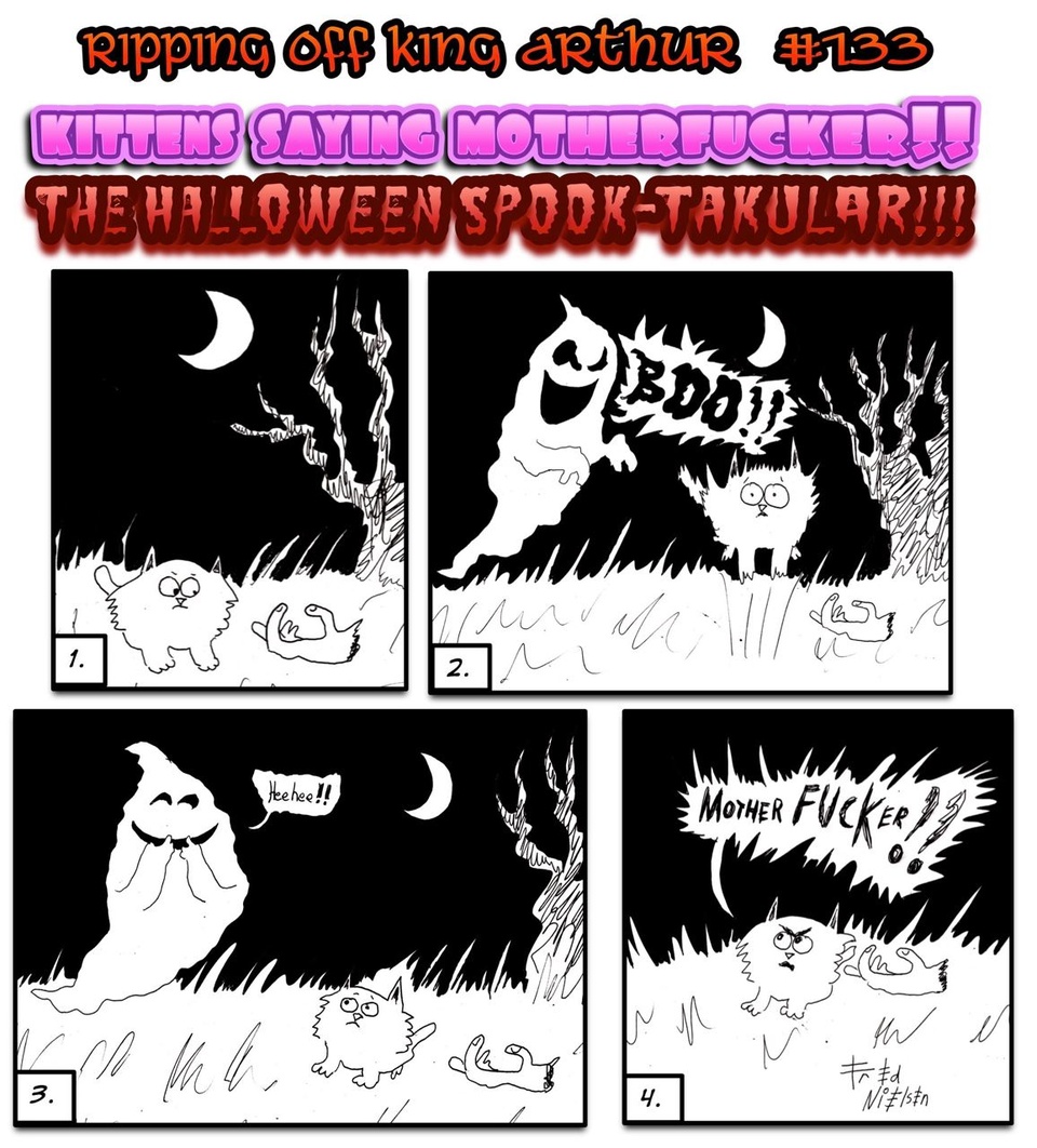 #133 A Kittens Saying Motherfucker Halloween Spook-Takular I