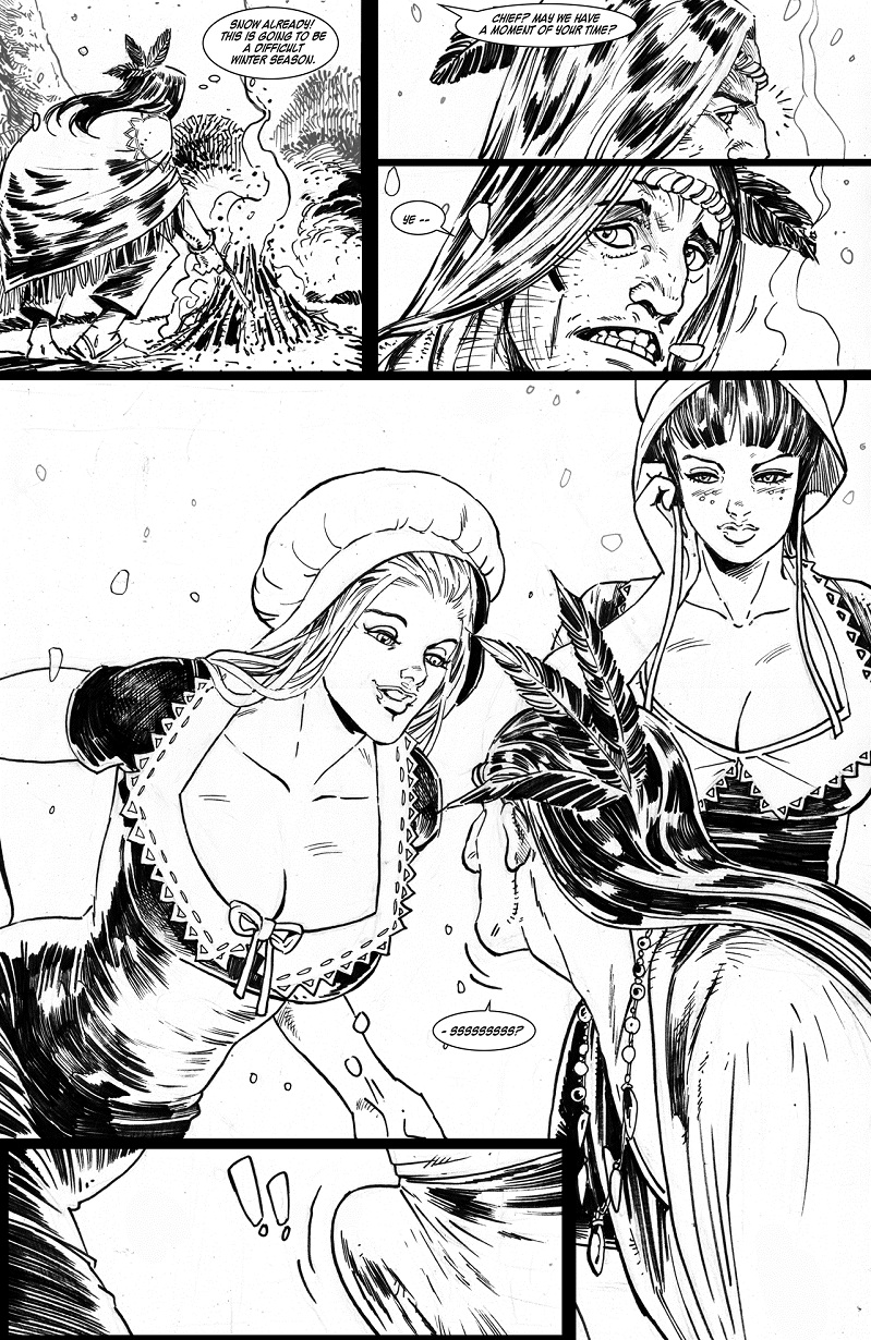 The ladies meet the chief -- he is impressed