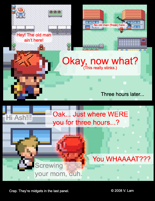 Where's Professor Oak? Well... you might not want to know.