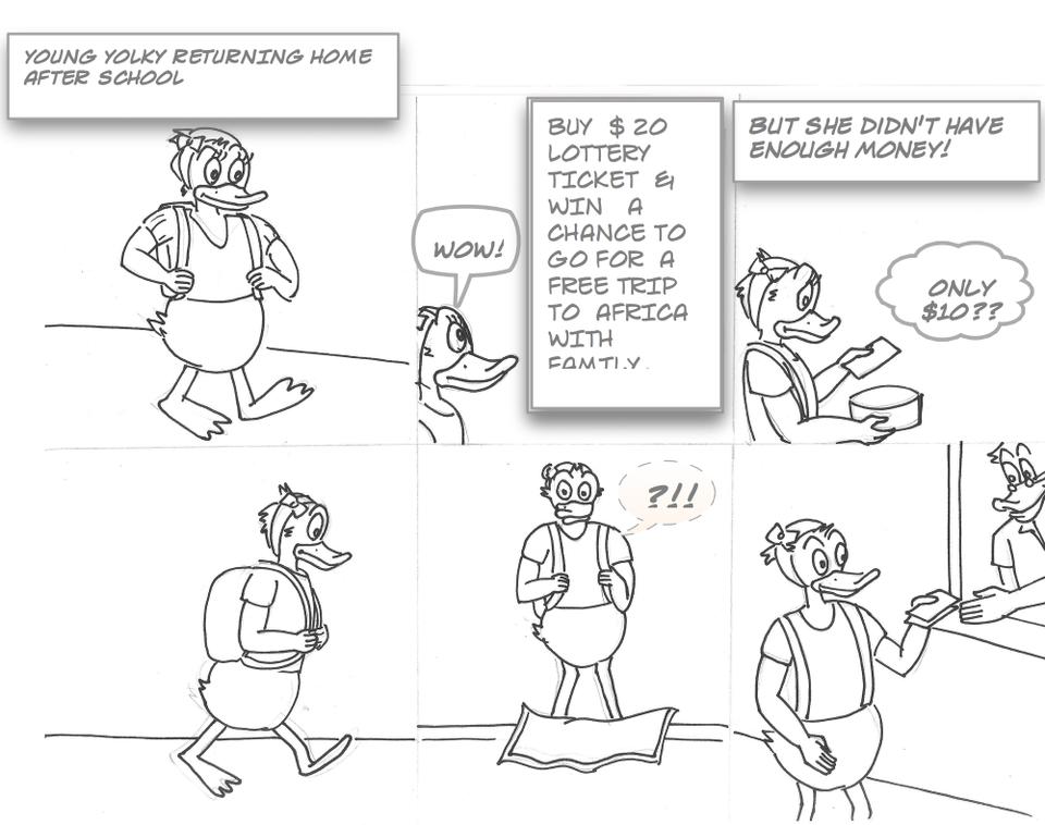 Yolky The Duck Gets lucky 1