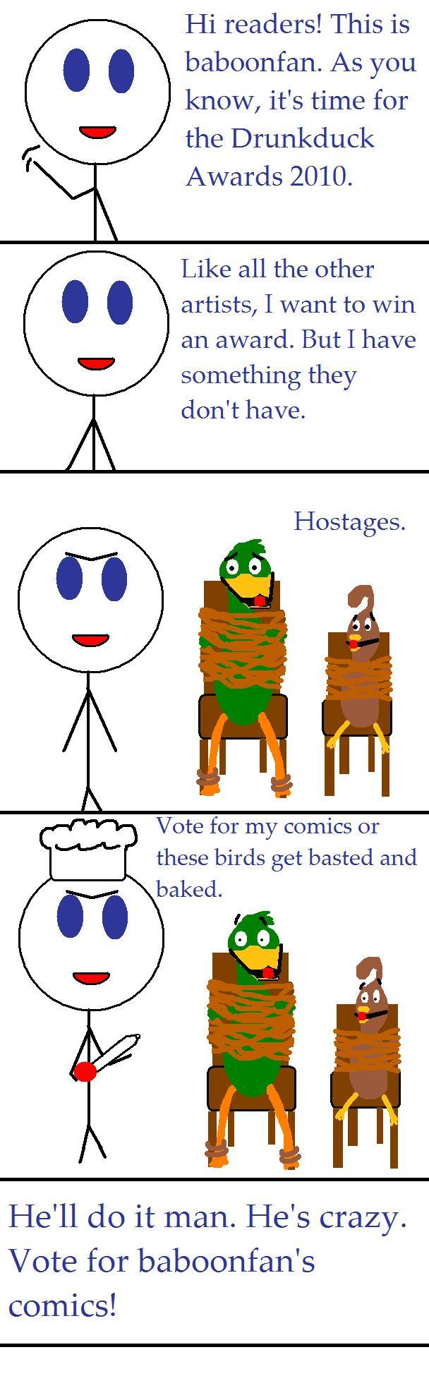 Drunkduck Awards 2010 Voter Incentive