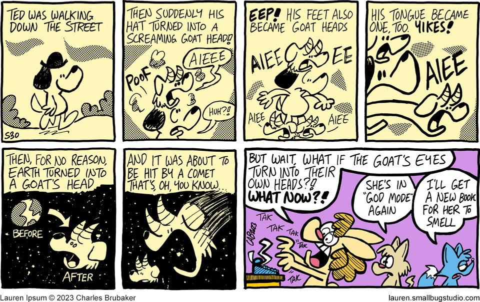 SUNDAY: Ted's a goat