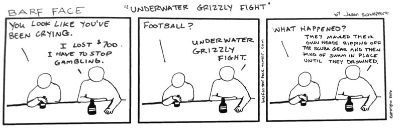 Underwater Grizzly Fight