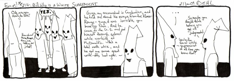 #214: Bill who is a white supremicist 