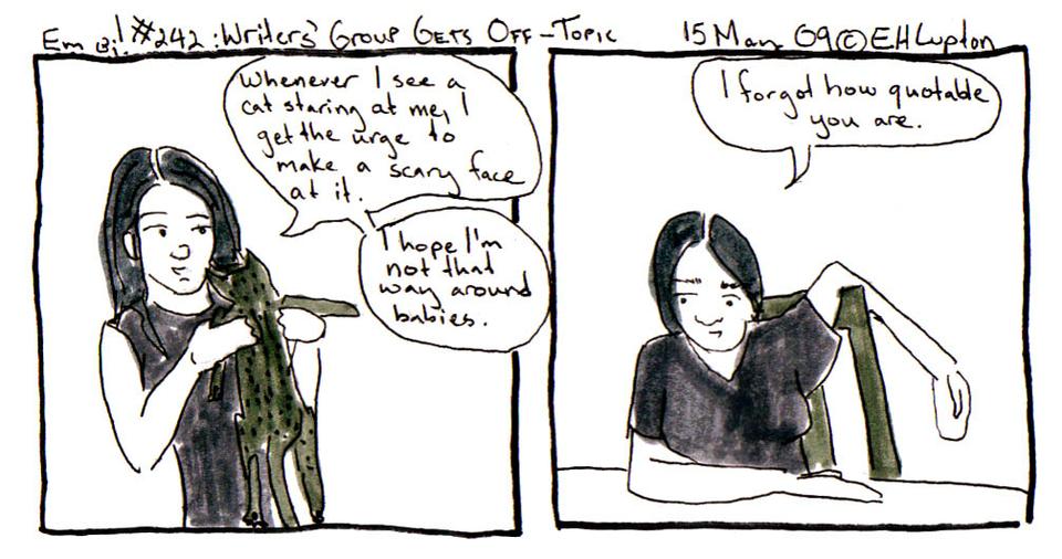 #242: Writers' Group Gets Off-Topic