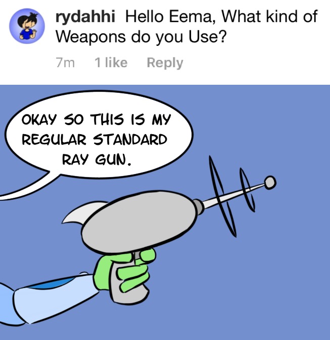 Ask Eema #41: Weapons (Answer 1)
