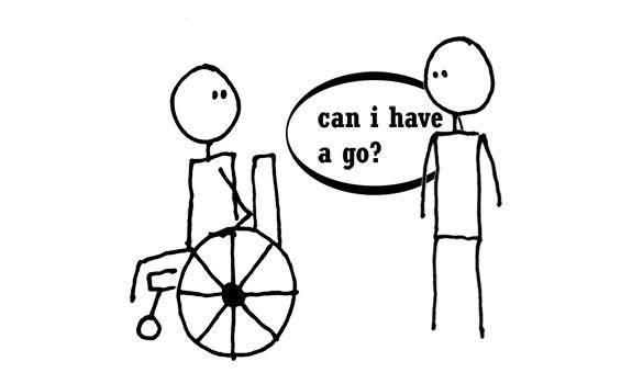 Something never to ask a Wheelchair-user