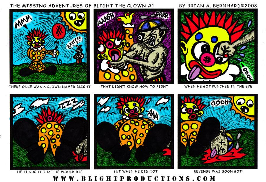 The Missing Adventures of Blight the Clown #1