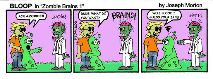 Zombie Brains 1 www.bloopcomic.com