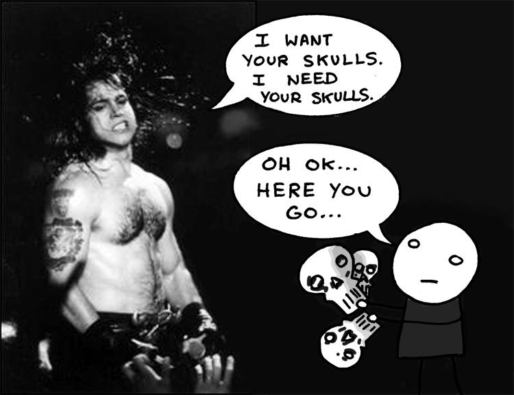 about....the time I met Glenn Danzig of the Misfits