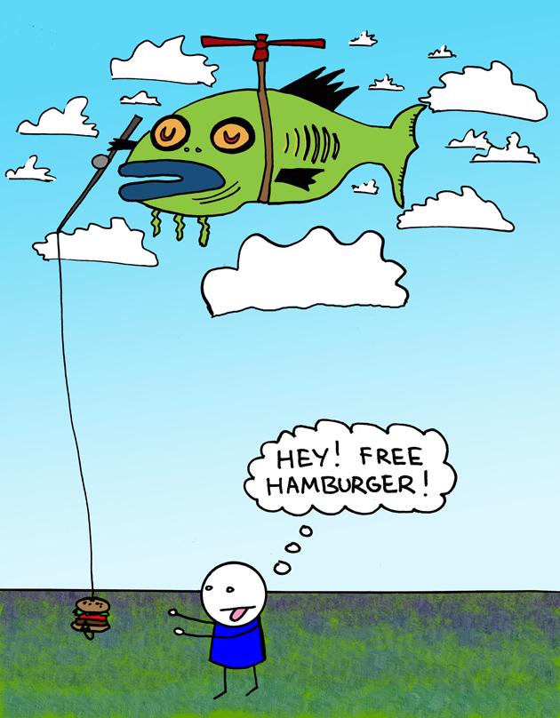 Hey! Free Hamburger!