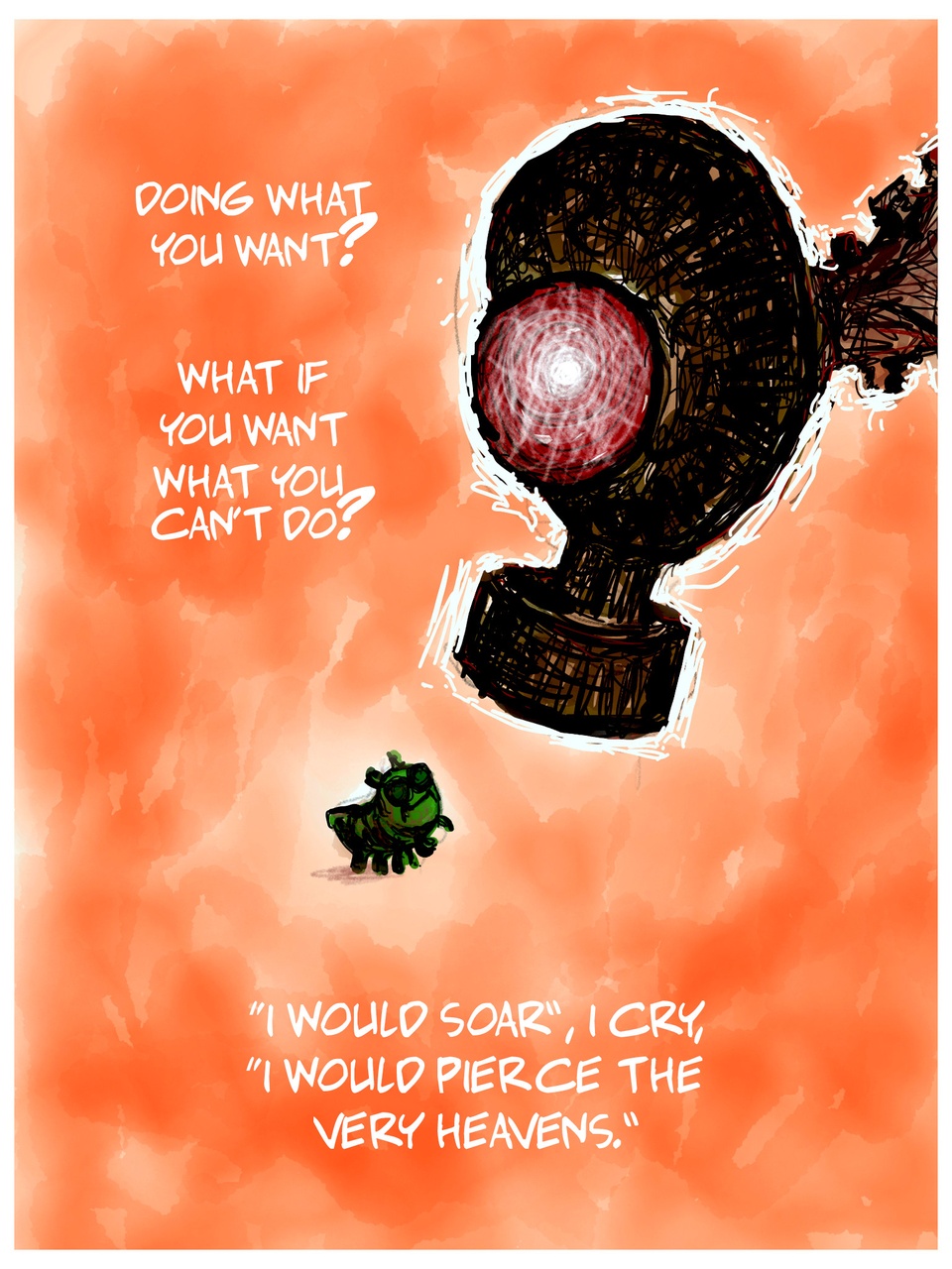 turned itself inside out