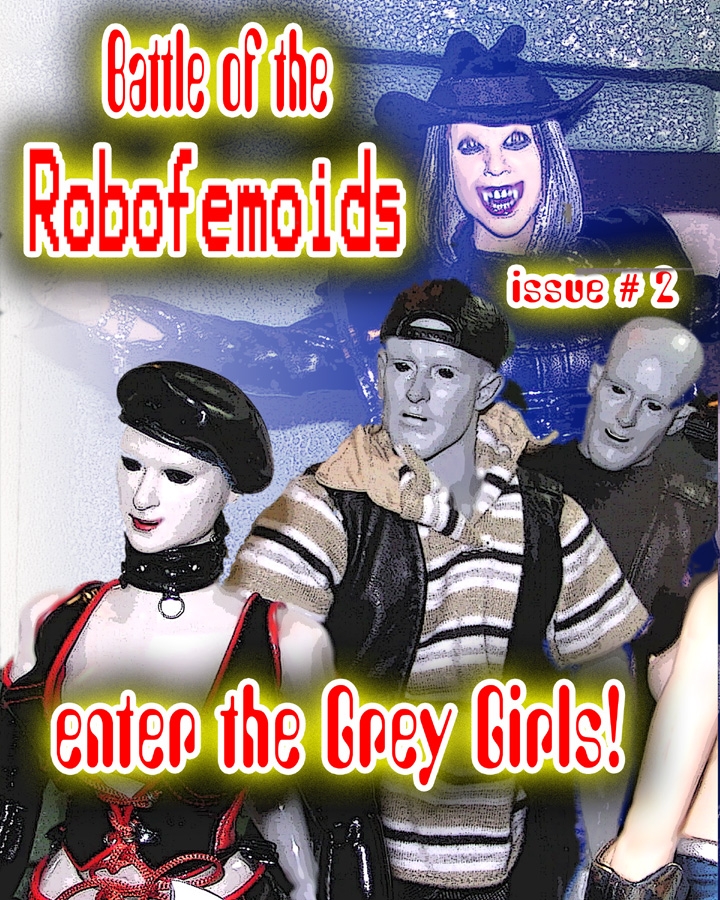 Issue 2 cover Enter the Grey Girls!