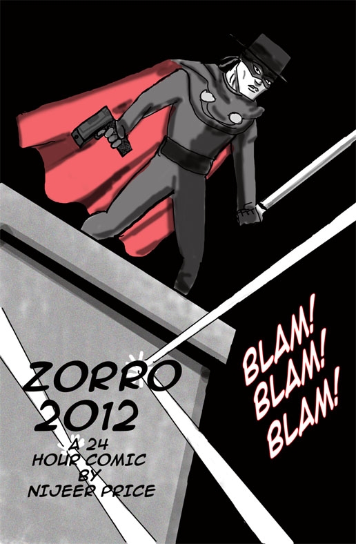 Zorro 24 hour comic pg 1