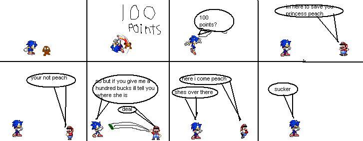 sonic the con artist