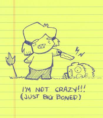 i'm not crazy! (just big boned)