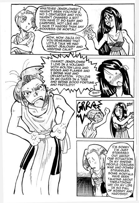 Chapter 1: Page 5: Clash of the (not) Titans, Julia and Jenniflower