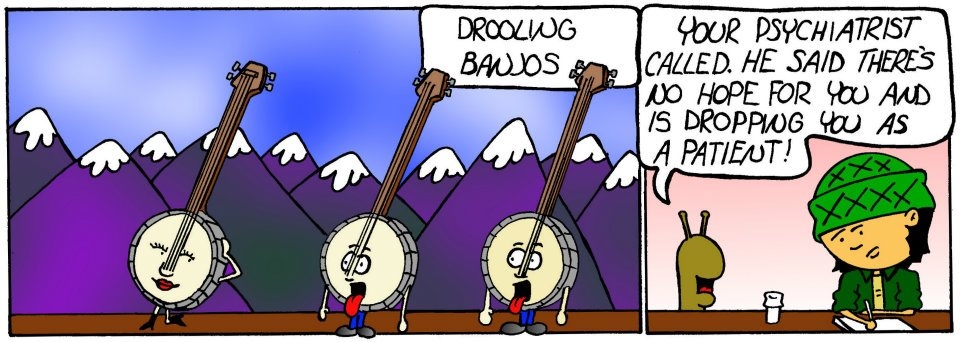 Drooling banjos