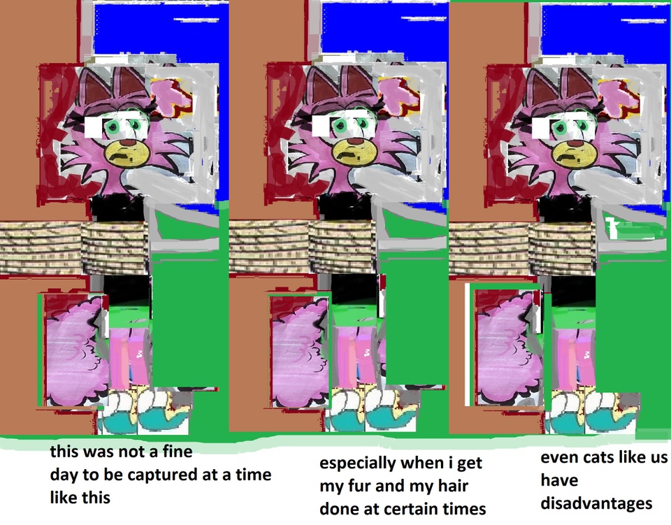 cat captured comic