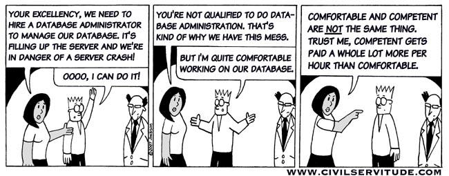 Comfortable versus Competent