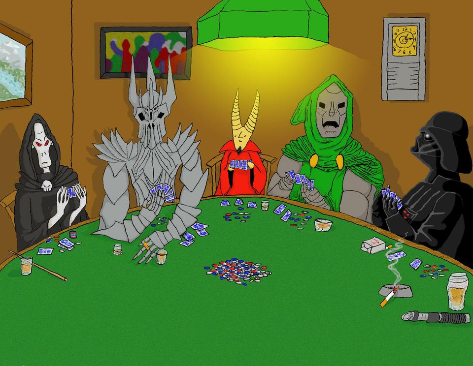 Villains Playing Poker