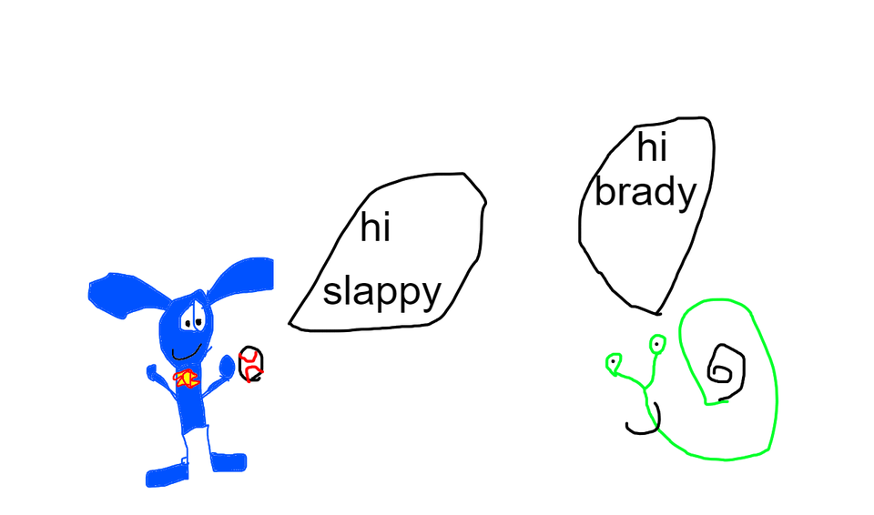 brady bunny and slappy snail 1