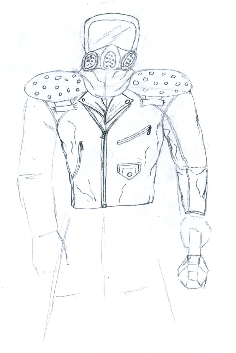 Extra - Psycho Biker Concept Sketch